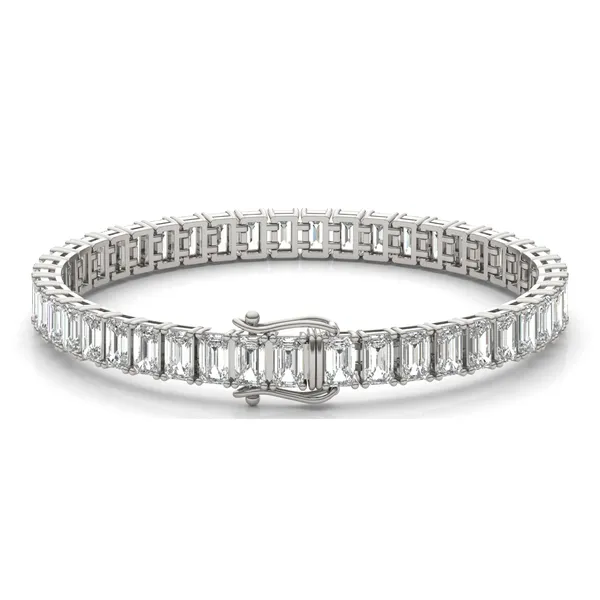 Emerald Couture Classic Basket Tennis Bracelet