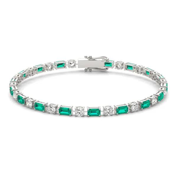 Emerald Alternating Imperial Tennis Bracelet