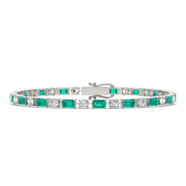 Emerald Alternating Imperial Tennis Bracelet