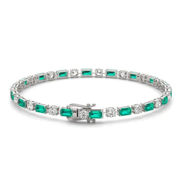 Emerald Alternating Imperial Tennis Bracelet