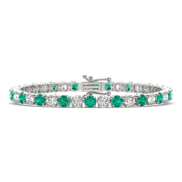 Emerald Classic Alternating Tennis Bracelet