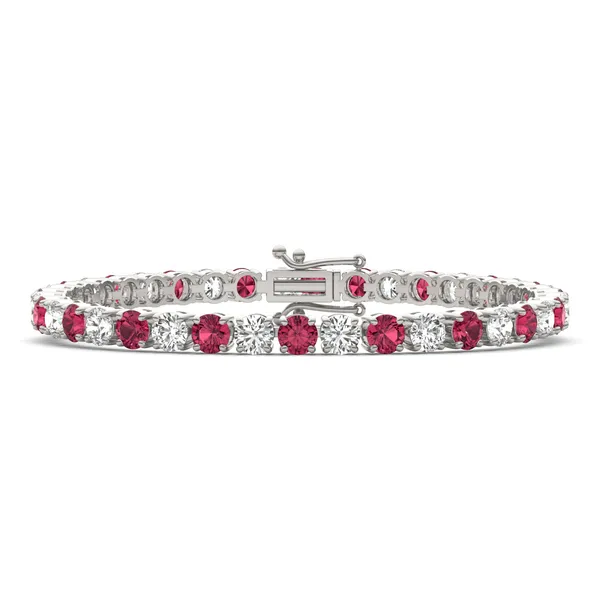 Ruby Classic Alternating Tennis Bracelet