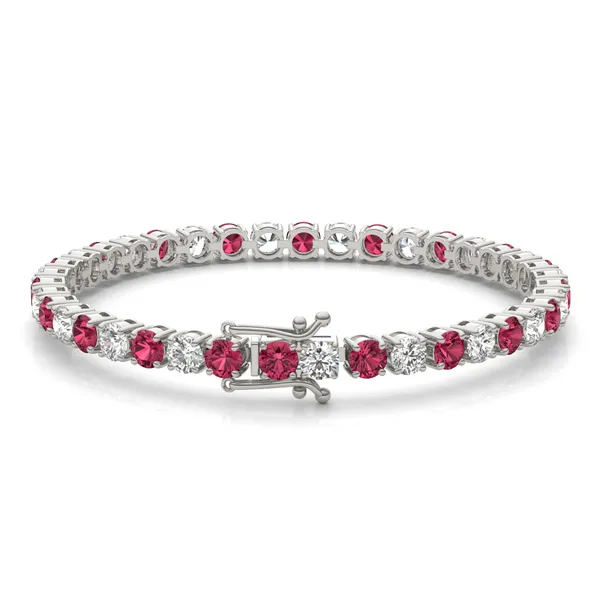 Ruby Classic Alternating Tennis Bracelet