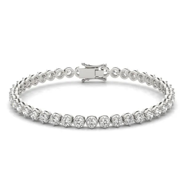 Compass Prong Tennis Bracelet