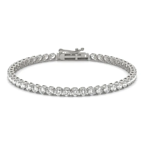 Four-Prong Basket Tennis Bracelet