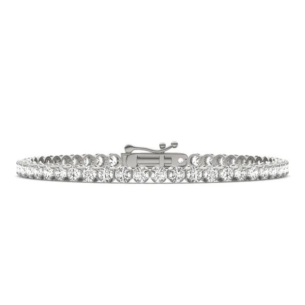 Four-Prong Basket Tennis Bracelet