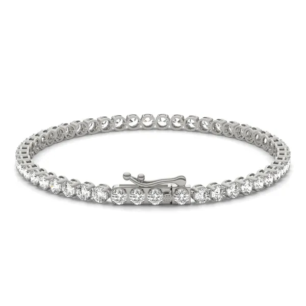 Four-Prong Basket Tennis Bracelet