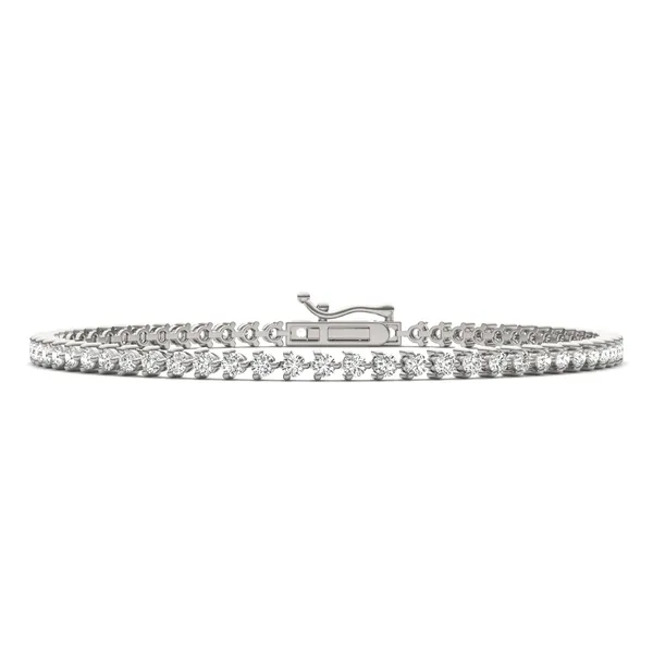 Three-Prong Basket Tennis Bracelet