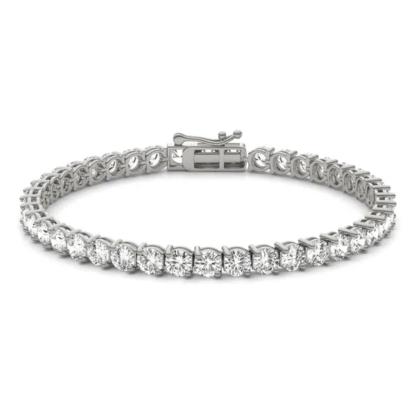 Two-Prong Basket Tennis Bracelet