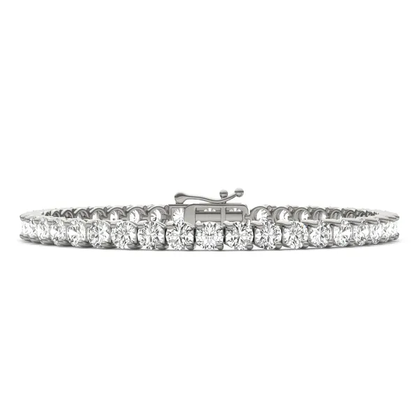 Two-Prong Basket Tennis Bracelet