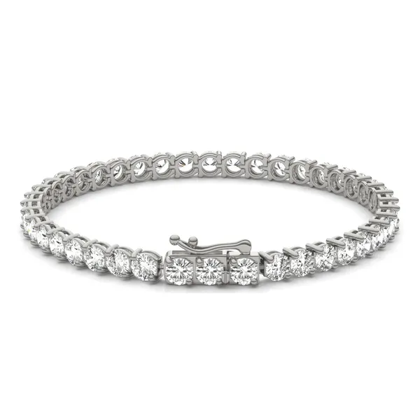 Two-Prong Basket Tennis Bracelet