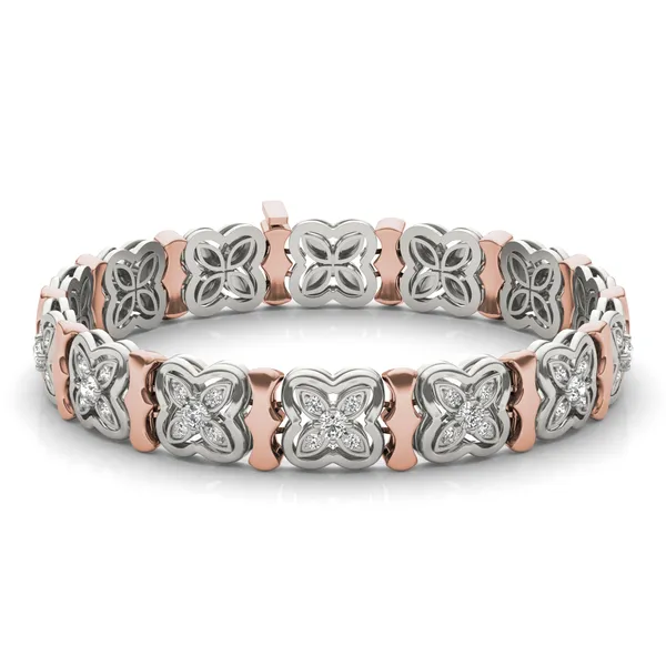 Signature Two Toned Tennis Bracelet