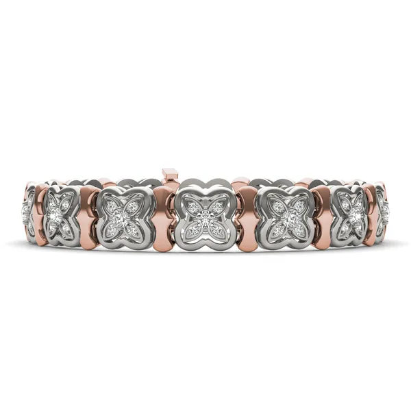 Signature Two Toned Tennis Bracelet