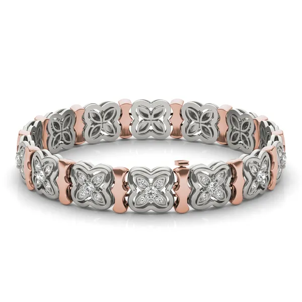 Signature Two Toned Tennis Bracelet