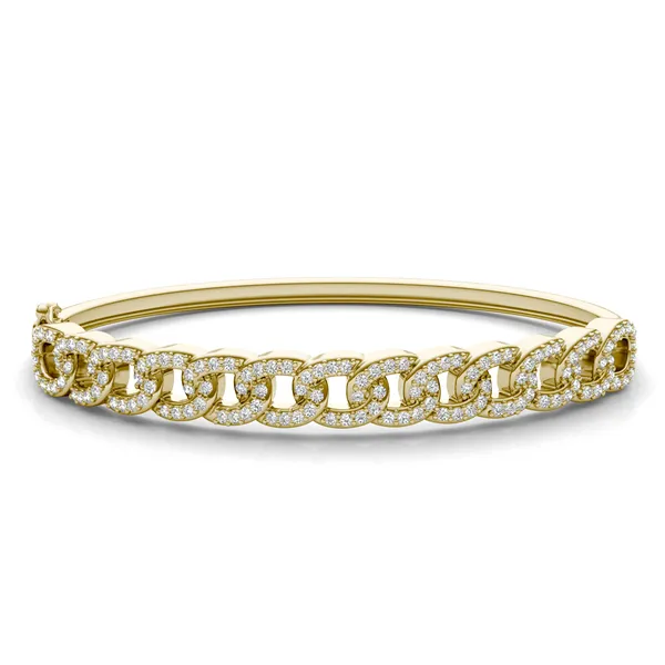 Accented Chain Link Bangle Bracelet