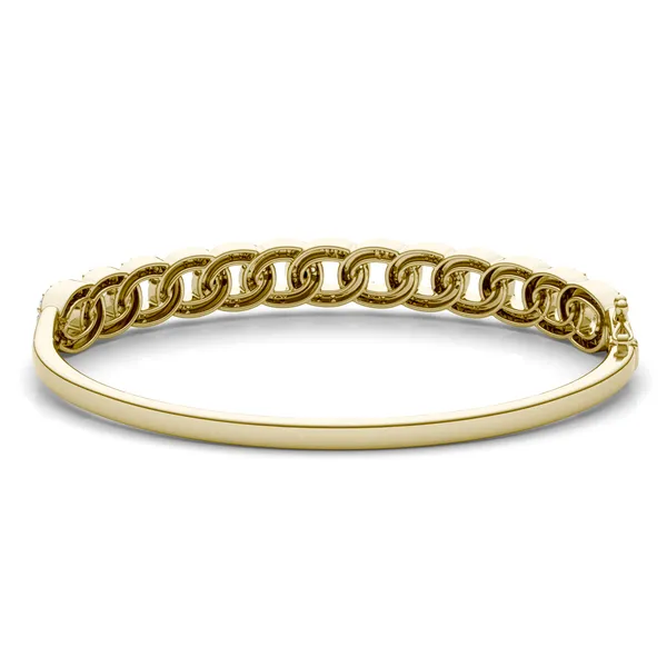 Accented Chain Link Bangle Bracelet