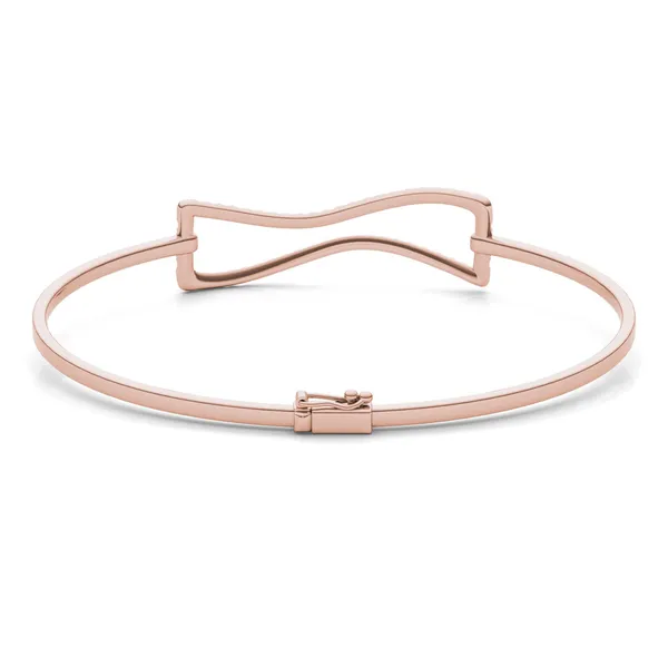 Wavy Frame Bangle Bracelet
