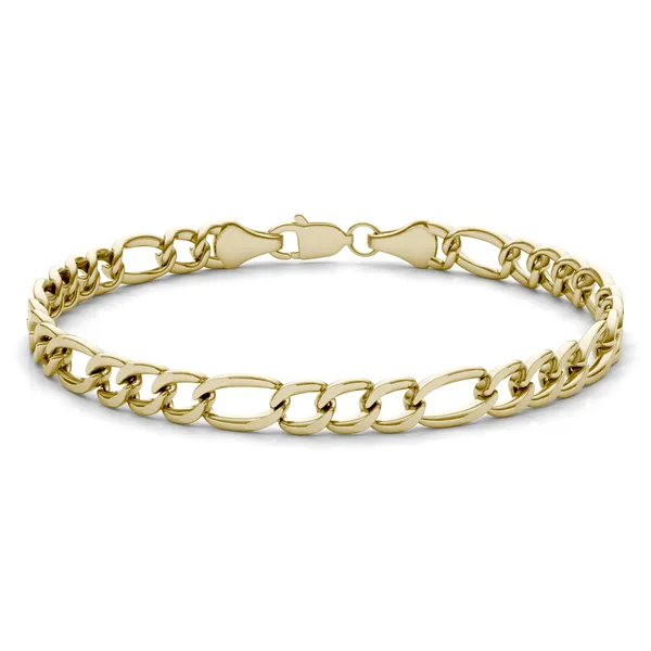 Semi-Solid Figaro Link 8.5 in. Chain Bracelet 5.8mm
