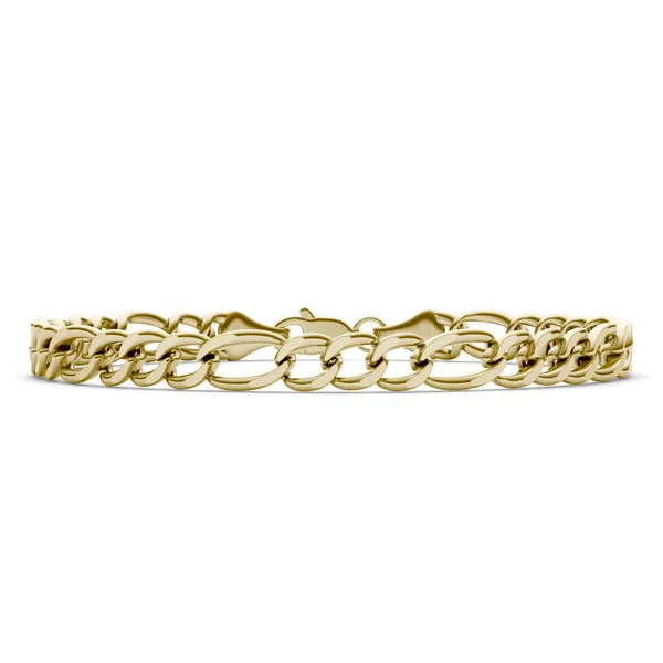 Semi-Solid Figaro Link 8.5 in. Chain Bracelet 5.8mm