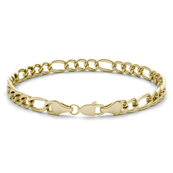 Semi-Solid Figaro Link 8.5 in. Chain Bracelet 5.8mm