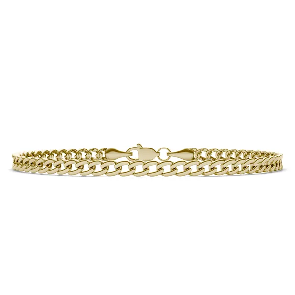 Semi-Solid Cuban Link 7.5 in. Chain Bracelet 3.45mm