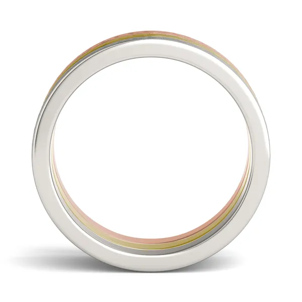 Trilogy Hammered Finish Ring
