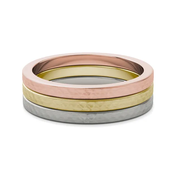 Trilogy Hammered Finish Ring