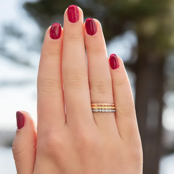 Trilogy Milgrain Ring