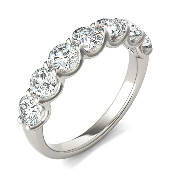 Round Brilliant Bold Sette Anniversary Band