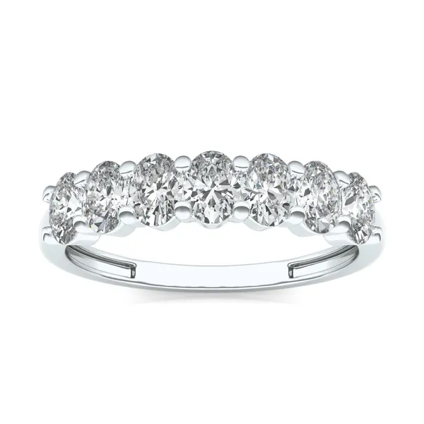 Oval Seven-Stone Anniversary Band