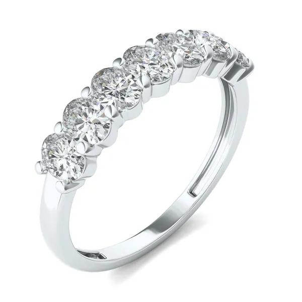 Oval Seven-Stone Anniversary Band