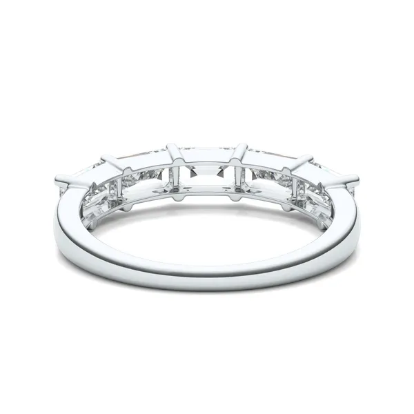 Emerald East-West Five-Stone Band