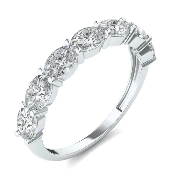 Oval East-West Seven-Stone Band