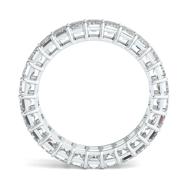 Iconic Emerald Eternity Wedding Band