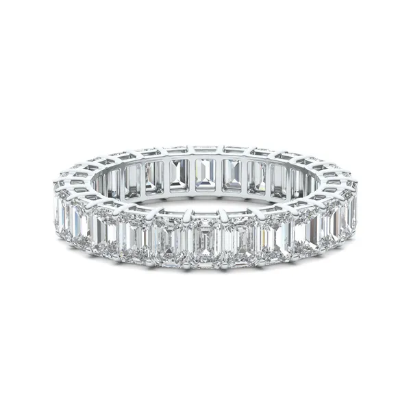 Iconic Emerald Eternity Wedding Band