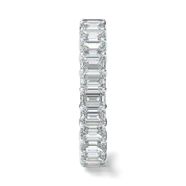 Iconic Emerald Eternity Wedding Band