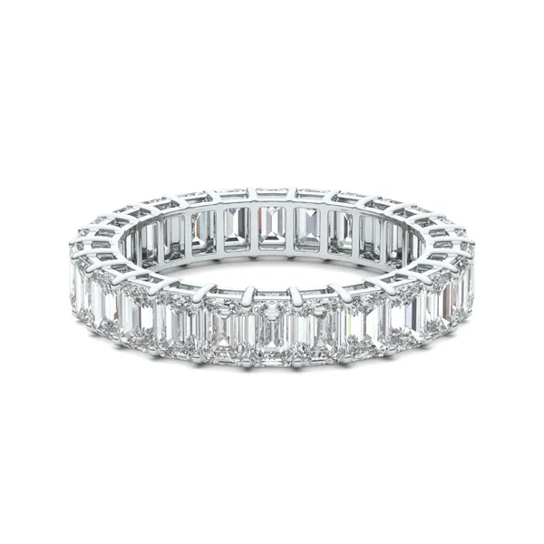 Iconic Emerald Eternity Wedding Band