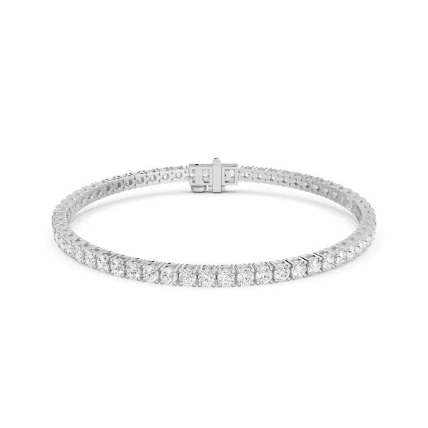 Four Prong Round Tennis Bracelet