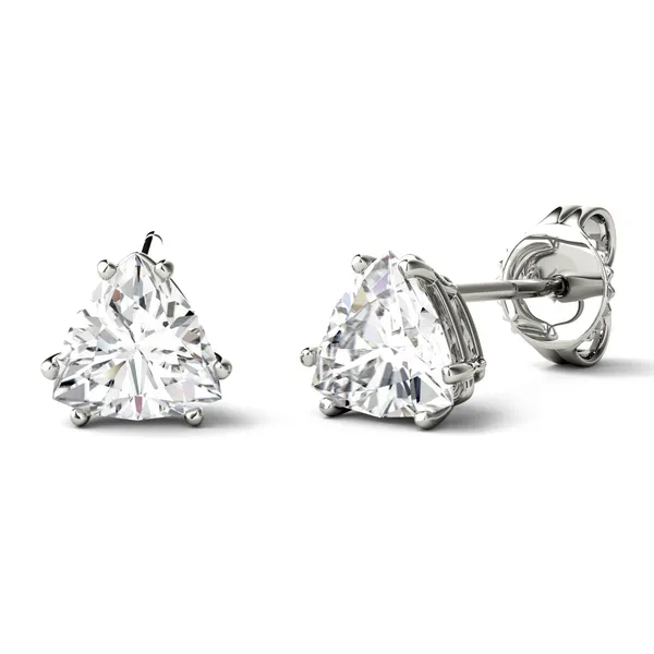 Trillion Double Prong Stud