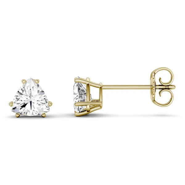 Trillion Double Prong Stud