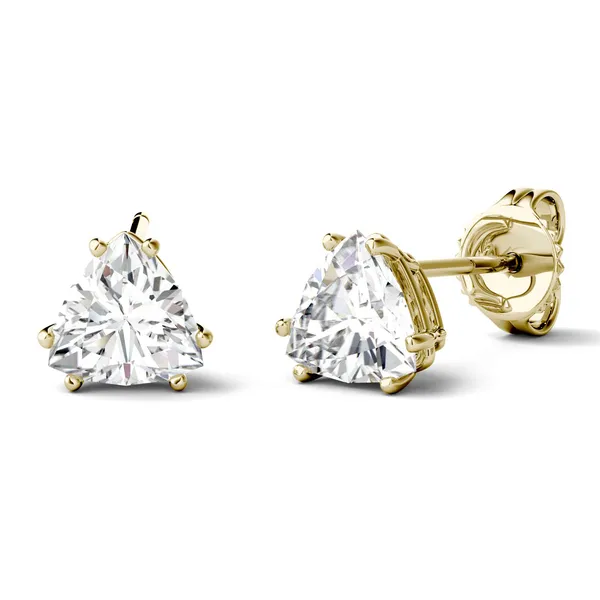 Trillion Double Prong Stud