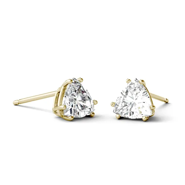 Trillion Double Prong Stud