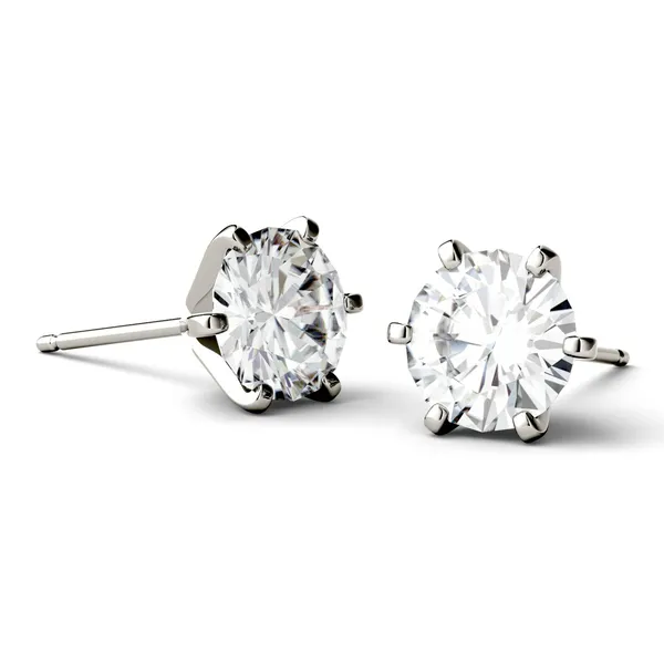 Round Brilliant Six-Prong Martini Stud