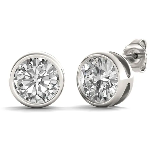 Round Brilliant Bezel Stud