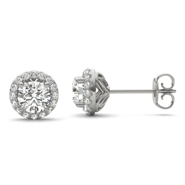 Round Brilliant Signature Halo Stud