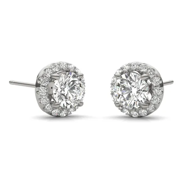 Round Brilliant Signature Halo Stud