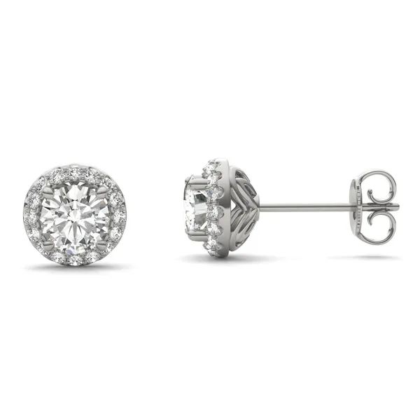 Round Hearts & Arrows Signature Halo Stud