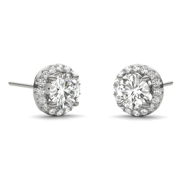 Round Hearts & Arrows Signature Halo Stud