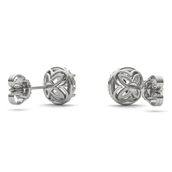 Round Hearts & Arrows Signature Halo Stud