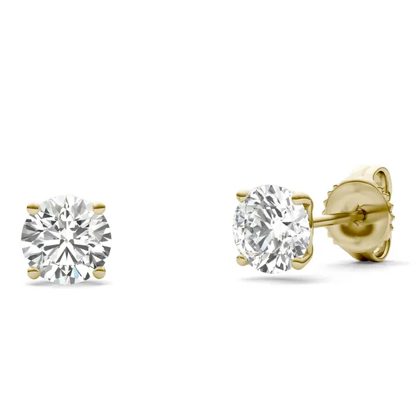Round Brilliant Signature Basket Stud